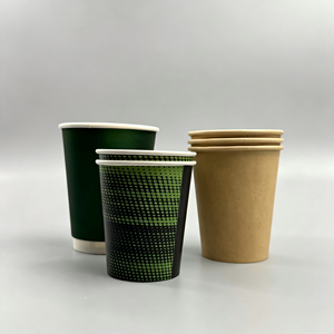 Gobelets en papier enduits de PE de haute qualité, imperméables, de qualité alimentaire, design personnalisé, 8 oz, 12 oz, pour boissons à emporter - Product Image 5