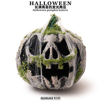 Nouvelle Lanterne Citrouille Lumineuse en Plastique Effet Toile d'Araignée pour Halloween, Décoration Intérieure pour Maison Hantée, Ambiance Vintage