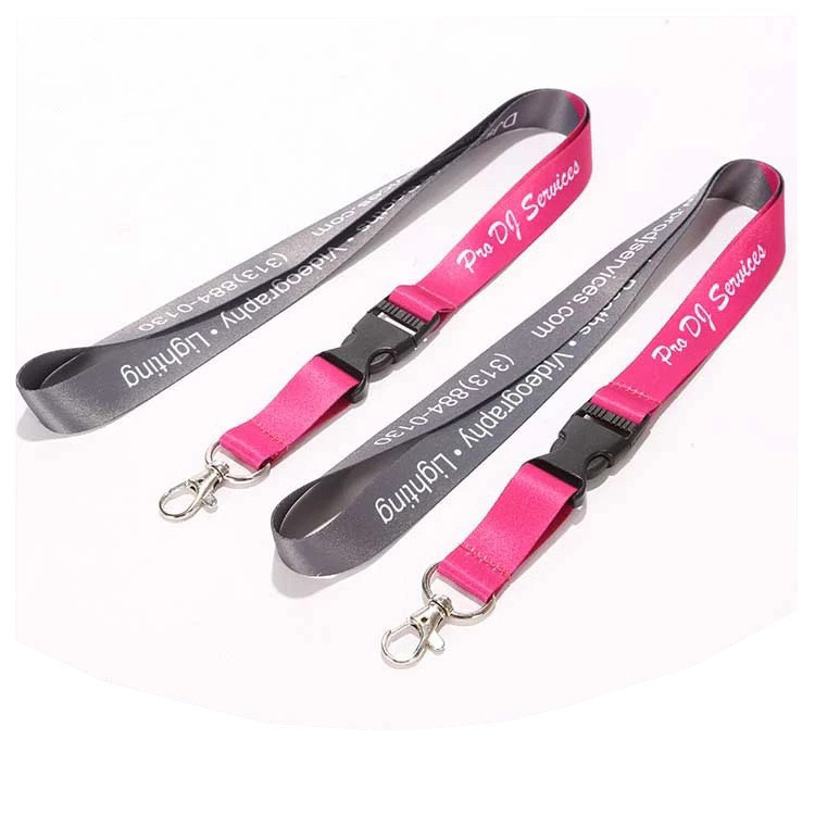 Factory Custom Keychain Lanyard With logo Printing Custom Ribbon Image 3