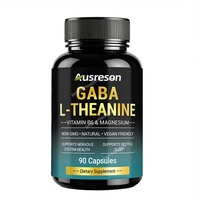 Capsules OEM GABA L-Théanine : Complément Énergisant et Favorisant le Sommeil 1500mg avec Vitamine B6, GABA, Glycinate de Magnésium et L-Théanine