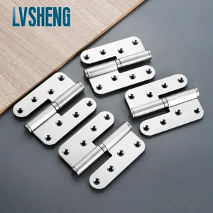 L Type Rotating Round Corner Lift Off butt door hinge Factory OEM / ODM for heavy duty door