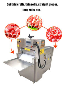 Boeuf Mouton Rouleau Trancheuse Commercial Viande Cutter Entièrement Automatique CNC Graisse Vache Cul Masquer Colle Viande Congelée Shaper Viande Bacon Jambon Trancheuse - Product Image 2