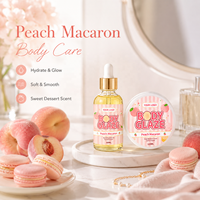 OEM ODM Parfum Naturel Premium Body Glaze Peach Macaron Set pour une Hydratation Profonde, Nourrissant et Hydratant pour le Soin du Corps Entier