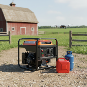 Generador Portátil <span class=keywords><strong>de</strong></span> Gasolina SELOSEN <span class=keywords><strong>de</strong></span> 4 Tiempos, Doble Combustible, Arranque Eléctrico Remoto, Generador Eléctrico - Product Image 1