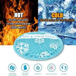 Paquetes de 6 Compresas de Gel Reutilizables, Redondas, Frías y Calientes, de Alta Calidad, con Revestimiento de Tela para Terapias Frías y Calientes - Product Image 4