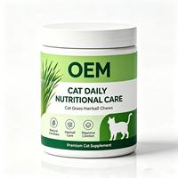 Friandises à mâcher naturelles pour chats OEM en gros : Soulagement des boules de poils et supplément nutritionnel quotidien pour chats adultes