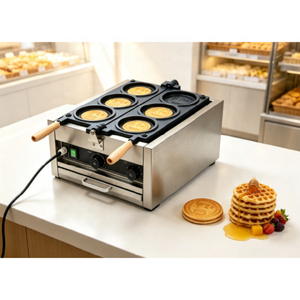 Gaufrier rond écoénergétique pour applications professionnelles, idéal pour des gaufres croustillantes, des biscuits et des snacks au fromage savoureux - Product Image 3