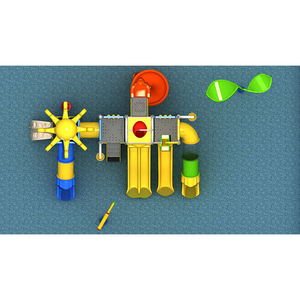 สนามเด็กเล่นพลาสติกเกมน้ำสไลด์สระว่ายน้ำสินค้าสวนสนุกสวนน้ำ - Product Image 3