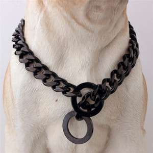 Collar de cadena de acero inoxidable para mascotas, cadena resistente para perros grandes - Product Image 2