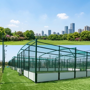 Kit <span class=keywords><strong>de</strong></span> système <span class=keywords><strong>de</strong></span> clôture pour terrain <span class=keywords><strong>de</strong></span> football 3 contre 3 personnalisé, incluant gazon artificiel sans remplissage et but <span class=keywords><strong>de</strong></span> football - Product Image 2