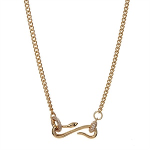 Collares al por mayor para mujer con colgante de cruz de cobre, circonita y corazón, estilo ala de ángel - Product Image 5