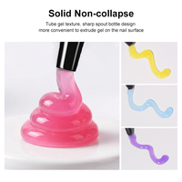 Gel de modelage 3D non collant pour les mains, gel sculptant 5D effet gelée pour ongles, marque privée, vente en gros