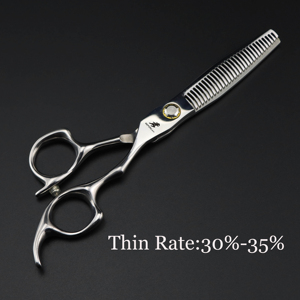 Tijeras <span class=keywords><strong>de</strong></span> peluquería <span class=keywords><strong>de</strong></span> alta calidad <span class=keywords><strong>de</strong></span> 6.0 pulgadas con <span class=keywords><strong>corte</strong></span> <span class=keywords><strong>de</strong></span> espina <span class=keywords><strong>de</strong></span> pescado, sin costuras, dientes en <span class=keywords><strong>V</strong></span> y rodamientos tipo asta, para moda, belleza y barbería HS-008 - Product Image 5