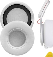 Coussinets d'oreille de remplacement en cuir de mouton de qualité supérieure pour cache-oreilles Monster Beats Mixr avec cuir protéiné + mousse