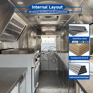 Remolque Comercial Mediano para Comida, Carrito Móvil para Hot Dogs, Papas Fritas, Fideos y Pasta, Remorque Food Truck en Venta en <span class=keywords><strong>España</strong></span> y Filipinas - Product Image 3