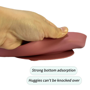 Vui Vẻ Sang Trọng Thân Thiện Với Môi 5-Mảnh Trẻ Em Ăn Đặt Bpa-Miễn Phí Silicone Thép Không Gỉ Bộ Đồ Ăn Bao Gồm Động Vật Hình Tấm Bát - Product Image 2