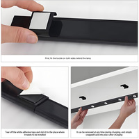 Lampe de nuit à détecteur de mouvement PIR, barre LED œil de chat, projecteur rechargeable par USB, lampe murale pour cuisine, armoire, chambre, 30 cm, 6500 K, lumière du jour