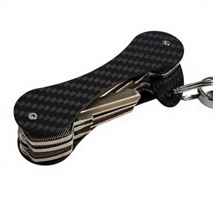 SHENYU 3K Carbon <b>Felt</b> Drone Shape 5mm <b>Thick</b> Compact Lightweight Durable Key Holder & Organizer for Daily Carry - Product Image 1