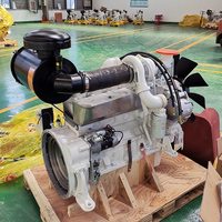 Motor marino diésel de 5.9L y 150HP, 4 tiempos, 6BTA5.9-M150, con arranque eléctrico y conjunto de motor diésel marino intraborda.