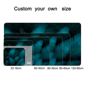 Custom Pattern Green Leaves Extended Gaming Mouse Pad <b>Large</b> <b>Desk</b> Mat Non-Slip Rubber Base Mousepad with Stitched Edges for <b>Desk</b> - Product Image 2