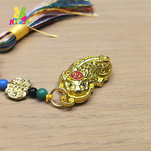 จี้พู่โลหะชาวพุทธ Pixiu ฮวงจุ้ยนำโชคเสน่ห์สำหรับรถยนต์และบ้านโชค<span class=keywords><strong>ลาภ</strong></span>และพวงกุญแจ<span class=keywords><strong>โชค</strong></span>ดี - Product Image 2