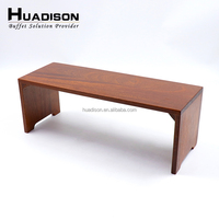 Huadison traiteur fournitures restauration buffet en bois rehausseur présentoir buffet équipement pour mariage hôtel Banquet