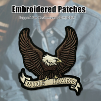 Étiquette textile personnalisée avec logo, patchs brodés et gaufrés pour vêtements, badges brodés thermocollants pour vêtements