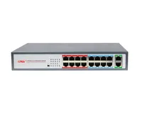 การเฝ้าระวังวิดีโอระบบ16พอร์ตเชื่อมต่อ Gigabit Ethernet Poe Network Switch