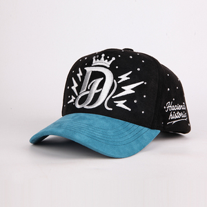 Cappellino da Baseball da uomo in cotone ricamato 3D di alta qualità con bordo curvo 5 pannelli sport Gorras camoscio cappellino da Baseball - Product Image 2