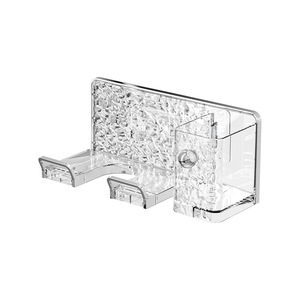 Hair Dryer Holder Wall Mounted No Drilling Required For Bathroom Storage Durable Rectangular Design - Product Image 5