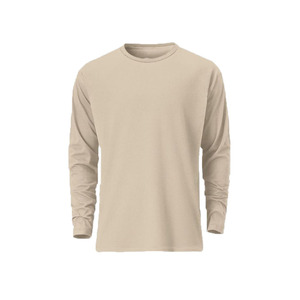 Camiseta de Manga Larga Tejida y Bordada para Fin de Semana, Diseño Sólido en Algodón Suave, Corte Regular para Hombre, Ideal para Uso Casual - Product Image 1