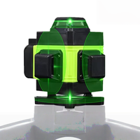 Niveau laser rotatif industriel vert 360° autonivelant 4D 16 lignes horizontales et verticales croisées avec batterie au lithium pour la topographie