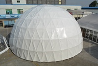 Tente de dôme géodésique en PVC pour événements commerciaux Hôtel Dôme Hent Compay et famille Igloo Camping avec bain