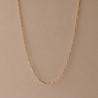 Collar Emanco, Venta Directa de Fábrica, Collar Largo de Estilo Clásico con Cierre de Bucle, Collar Francés Minimalista y Versátil para Uso Diario