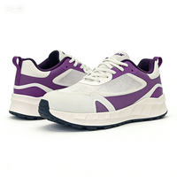 Chaussures de course unisexes en maille respirante, baskets légères blanches et bleues, chaussures de sport antidérapantes pour l'entraînement, printemps-été