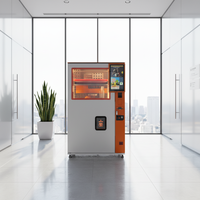 Máquina Expendedora Comercial de Jugo de Naranja Recién Exprimido, Cuerpo de Acero Inoxidable, Pantalla Táctil, Función de Autolimpieza, Basada en la Nube