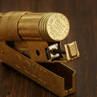 Briquet à kérosène IMCO Classic Retro, en cuivre original moleté, cadeau artisanal pour homme, rechargeable