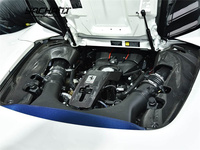 Boîtier d'air OEM en fibre de carbone sèche Yachant pour F488 GTB Spider F8 Tributo 2015-2022 avec décoration et protection, ajustement parfait à 100 %