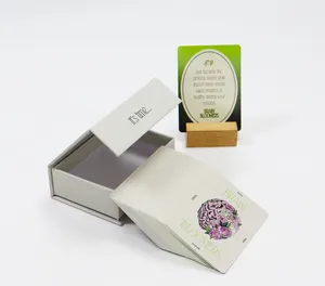 Personalizado Afirmações Positivas Diárias Cotações Cartão Deck para Adulto Fabricação Impresso Afirmação Cartões com Livro Caixa Embalagem