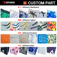 Shorts de plage pour hommes, maillots de bain UPF 50, résistants à l'eau, poche zippée, séchage rapide, respirant, cordon de serrage, taille élastique