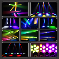Lumière de tête mobile LED RGBW 7x60W avec zoom, lavage, effets kaléidoscope et œil d'abeille pour l'éclairage de scène DJ