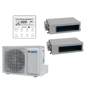 Gree Factory 24000btu 3hp/2ton Mobile Phone Control 4 Way Cassette For House Use Ceiling Concealed Ducted Air Conditioner