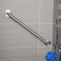 Barre d'appui murale antidérapante robuste en acier inoxydable pour salle de bain, personnalisable OEM pour l'aide aux personnes âgées