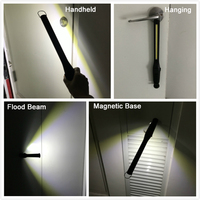 Lampu kerja COB portabel dapat diredupkan, dudukan magnetik LED isi ulang daya baterai lampu inspeksi