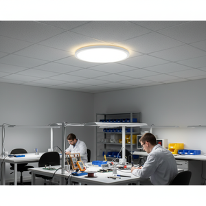 AMBIENT CEILING LIGHT 18+3W PC+PS White <b>Downlight</b> with 2700K-6000K Adjustable Night Light for Workshop Customize Recessed Design - Product Image 3