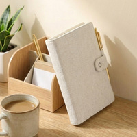 Housse de protection pour livre Y25SD006, couverture de carnet simple à transfert thermique, 330g, coton et lin composites, vente en gros