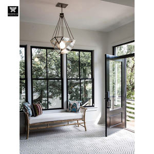 Fenêtres à guillotine noires avec vitrage trempé pour maisons, fenêtre coulissante verticale sur mesure style ferme - Product Image 4