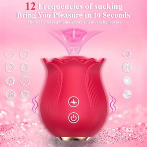 Rose Tongue Vibrator for Women Wholesale <strong>Custom</strong> Logo Clitoralis Stimulator Sucking <strong>Adult</strong> <strong>Toys</strong> 10-Mode Vibration 100% Waterproof - Product Image 3