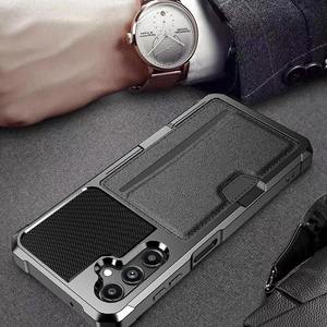 Funda de cuero con diseño deportivo anticaída para Samsung S24 A55 A53 iPhone con <span class=keywords><strong>características</strong></span> magnéticas, funda protectora para teléfono móvil - Product Image 1