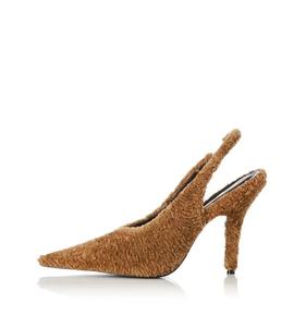 ALIAS MAE Sandales à talon aiguille en cuir suédé <span class=keywords><strong>italien</strong></span> avec lanière arrière en dentelle Design féminin élégant pour les fêtes d'été - Product Image 1